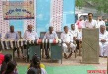 पाचोरा महाविद्यालयाच्या राष्ट्रीय सेवा योजनाच्या विशेष श्रमसंस्कार शिबिराचे वाघूलखेडा येथे उद्घाटन