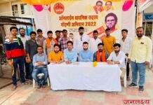 पाचोरा शहरात युवासेना सदस्य नोंदणी ला उस्फुर्त प्रतिसाद