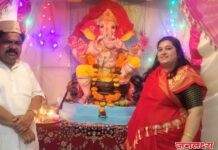 पाचोऱ्यात सचिन सुप्रिया च्या जोडीने नवकार प्लाझा गणेश मंडळाची केली स्थापना