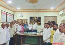 पाचोरा व भडगाव तालुक्यात झालेल्या ढगफुटी सदृश्य पावसामुळे शेतकऱ्यांच्या नुकसानीचे पंचनामे करून तात्काळ मदत मिळवुन द्यावी-अमोल शिंदे