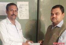 वडिलांच्या स्मरणार्थ कुरंगी येथील निराधार वृद्धाश्रमास केली अकरा हजार रुपयांची मदत