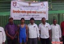 नाशिक विभागीय कुस्ती स्पर्धेत धीरज पाटील विजयी,तर कृष्णा पाटील उपविजयी तसेच अक्षय माळी तृतीयस्थानी