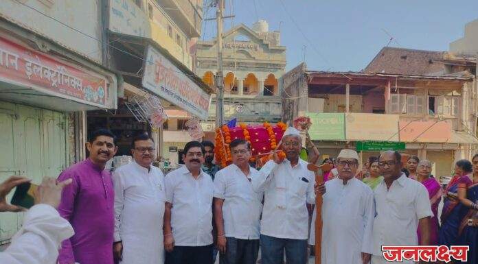 पाचोऱ्यात संत शिरोमणी नरहरी महाराज यांची पुण्यतिथी उत्साहात साजरी