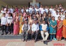 शिंदे इंटरनॅशनल स्कूल मधील दहावीच्या विद्यार्थ्यांना निरोप