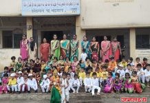 आषाढी एकादशीच्या निमित्तानं न्यू इंग्लिश मेडियम स्कूल,कोळगाव,येथे शोभायात्रा संपन्न