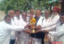 कोपरे येथे मळगंगा देवी यात्रेनिमित्त कलशारोहण समारंभ संपन्न