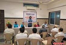 रोटरी प्रांतपाल राजेंद्र सिंग खुराणा यांची पाचोरा भडगाव क्लबला भेट