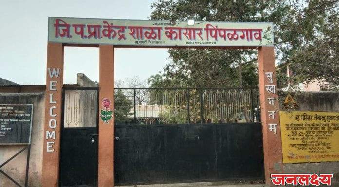 कासार पिंपळगाव जिल्हा परिषद शाळेतील सीसीटीव्ही कॅमेरे फोडणाऱ्या समाज कंटकावर कारवाईची मागणी