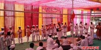 जवखेडे येथे हनुमान मंदिर प्रथम वर्धापन दिनानिमित्त ज्ञानेश्वर पारायण सोहळ्याची सांगता