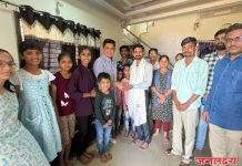 पाचोरा येथील रांगोळी कलाकार शैलेश कुलकर्णी यांच्या निवास स्थानी थेट शिक्षक पदवीधर आमदार सत्यजित तांबे यांची विशेष भेट