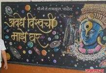 माऊलीचे विश्वातील वास्तव्य चित्ररूपात श्री.गो से. हायस्कूलमध्ये साकारले