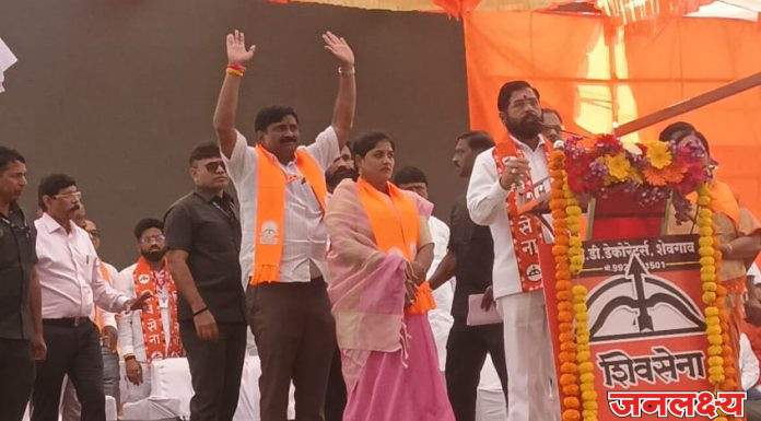 शेवगाव एम आय डी सी आणि शहरासाठी सार्वजनिक पाणीपुरवठा योजना मंजूर झाली,आता मायाताई मुंडेना नगराध्यक्ष करा: उपमुख्यमंत्री एकनाथ शिंदे यांचे आवाहन