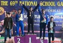 69 वी राष्ट्रीय शालेय वेटलिफ्टिंग स्पर्धेत साध्वी चौधरी हिला सुवर्ण…!!!!