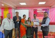 एस.बी.आय लाईफ तर्फे पत्रकार डॉ. योगेश आर पाटील सन्मानित