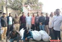 परराज्यातून गांजाची चोरटी वाहतूक करणारी टोळी मीरी रस्त्यावर रंगेहाथ पकडली, फळांच्या कॅरेट खाली चक्क साठ किलो गांजासह एकूण २७,४१, २०० रुपये किंमतीचा मुद्देमाल पोलिसा कडून जप्त