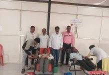 जगद्गुरू श्रीमद् रामानंदाचार्य नरेंद्राचार्यजी दक्षिणपीठ नाणीजधाम यांच्या प्रेरणेने ग्रामीण रुग्णालय सोयगाव येथे आयोजित महारक्तदान शिबिरात 290 रक्तदात्यांनी केले रक्तदान