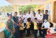 आई महोत्सवानिमित्त सोयगाव येथे विद्यार्थ्यांची मोफत दंत तपासणी