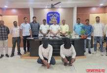 सासऱ्याचा खुन करून पळणाऱ्या फरारी जावयाच्या पोलीसांनी मुसक्या आवळल्या