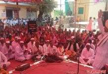 वाघोली येथील जोडीचे हनुमान मंदिरा समोरील ज्ञानेश्वरी पारायण सोहळ्याची ह.भ.प. देविदास महाराज म्हस्के यांच्या काल्याच्या किर्तनाने सांगता