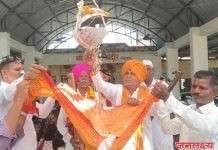 लोळेगाव येथील अखंड हरिनाम सप्ताहाची महंत रामगीरी महाराज येळीकर यांच्या काल्याच्या किर्तनाने सांगता