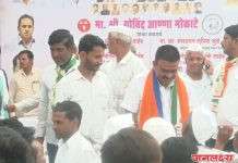 राहुरी येथे खासदार निलेश लंके यांच्या जाहीर सभेने गोविंद मोकाटे यांच्या प्रचाराची सांगता