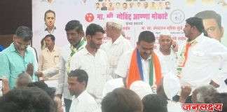 राहुरी येथे खासदार निलेश लंके यांच्या जाहीर सभेने गोविंद मोकाटे यांच्या प्रचाराची सांगता