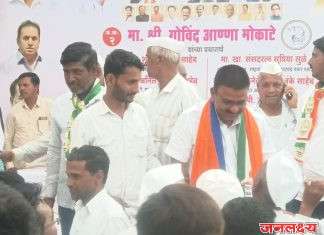 राहुरी येथे खासदार निलेश लंके यांच्या जाहीर सभेने गोविंद मोकाटे यांच्या प्रचाराची सांगता