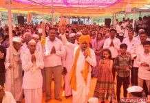 शहाजापूर फलकेवाडी येथील अखंड हरिनाम सप्ताहाची महंत रामगिरी महाराज येळीकर यांच्या काल्याच्या किर्तनाने सांगता