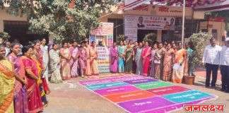 कासार पिंपळगाव येथे मुख्यमंत्री समृद्ध पंचायतराज अभियान अंतर्गत गावाची तालुका स्तरीय समिती मार्फत विकास कामांची तपासणी