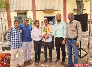 परिवहन विभागातील कर्मचारी राजू चौधरी सेवानिवृत्त : आमदार किशोर अप्पा पाटील यांच्या हस्ते सत्कार