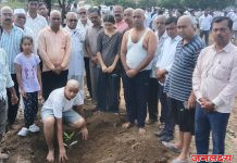 “पाच पेड माॅं के नाम” कासार पिंपळगाव येथे कृषी मित्र संदिप राजळे यांच्या मातोश्रींच्या दशक्रिया विधीतील उपक्रम